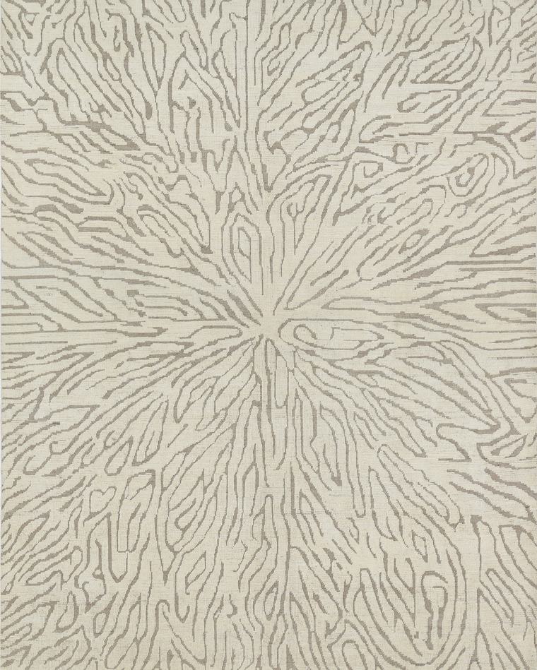 Beni-style moroccan rug in cream and beige, 426 × 307 cm, made to the customer's measurements