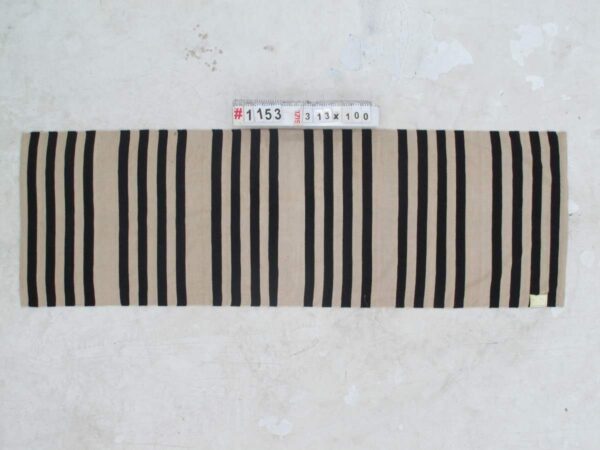 Timeless Black and White Striped Flatweave Wool Runner for Enduring Style - Image 6