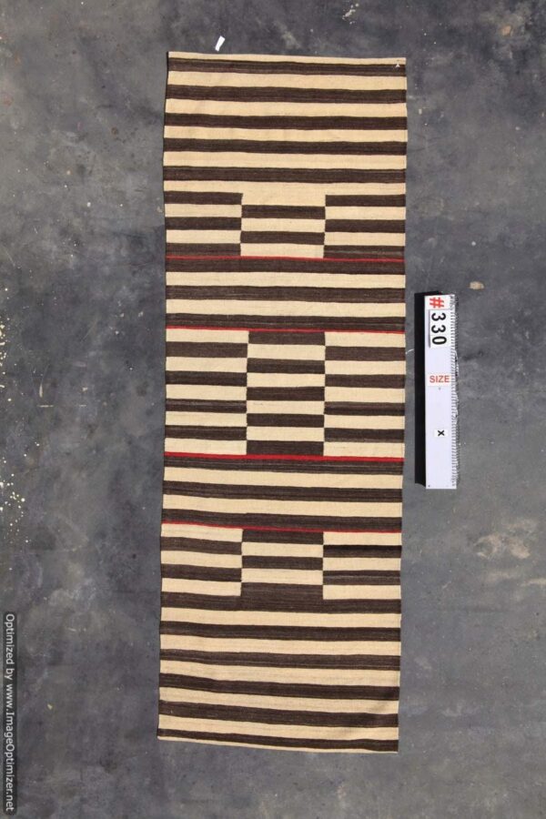 Bold Red and White Striped Flatweave Wool Rug for a Vibrant Pop of Color