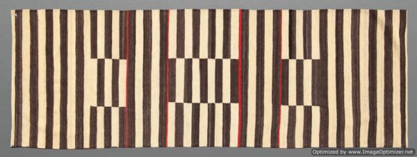 Bold Red and White Striped Flatweave Wool Rug for a Vibrant Pop of Color - Image 3