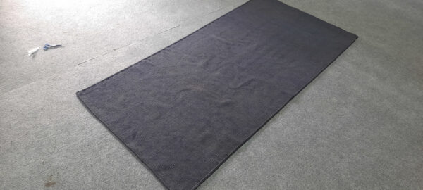 Black Boho Flatweave Wool Rug