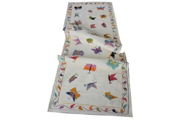 Multicolor Suzani Embroidered Wool Runner - Image 4