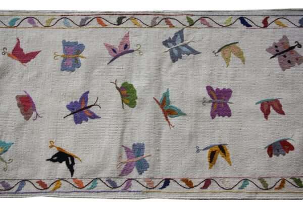 Multicolor Suzani Embroidered Wool Runner