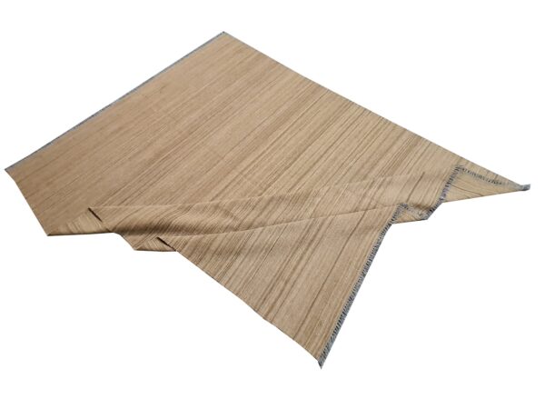 Brown Flatweave Wool Rug for Living Spaces - Image 3